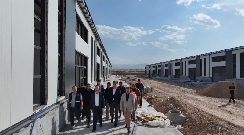 Vali Seddar Yavuz Yeni Sanayi Sitesi’nde İncelemelerde Bulundu